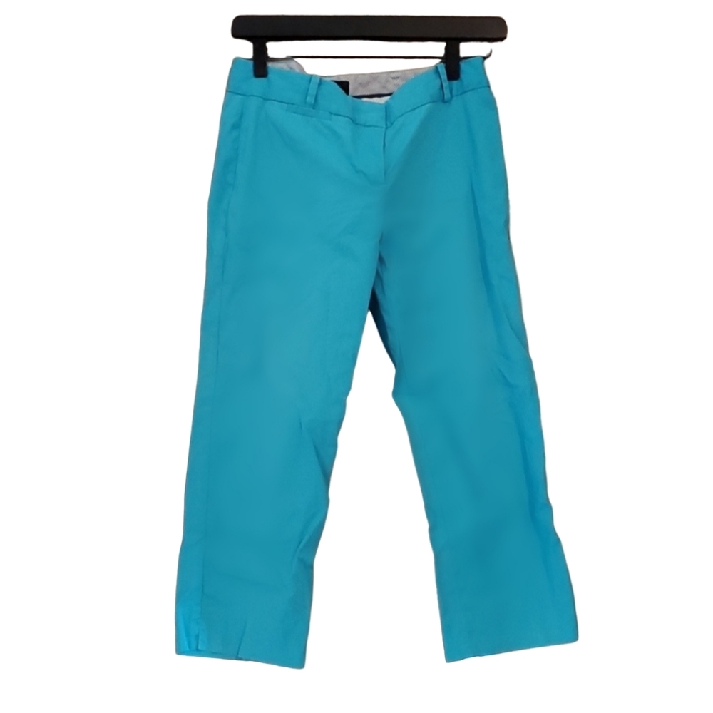 TALBOTS Signature Blue Mid-Rise Relaxed Capris